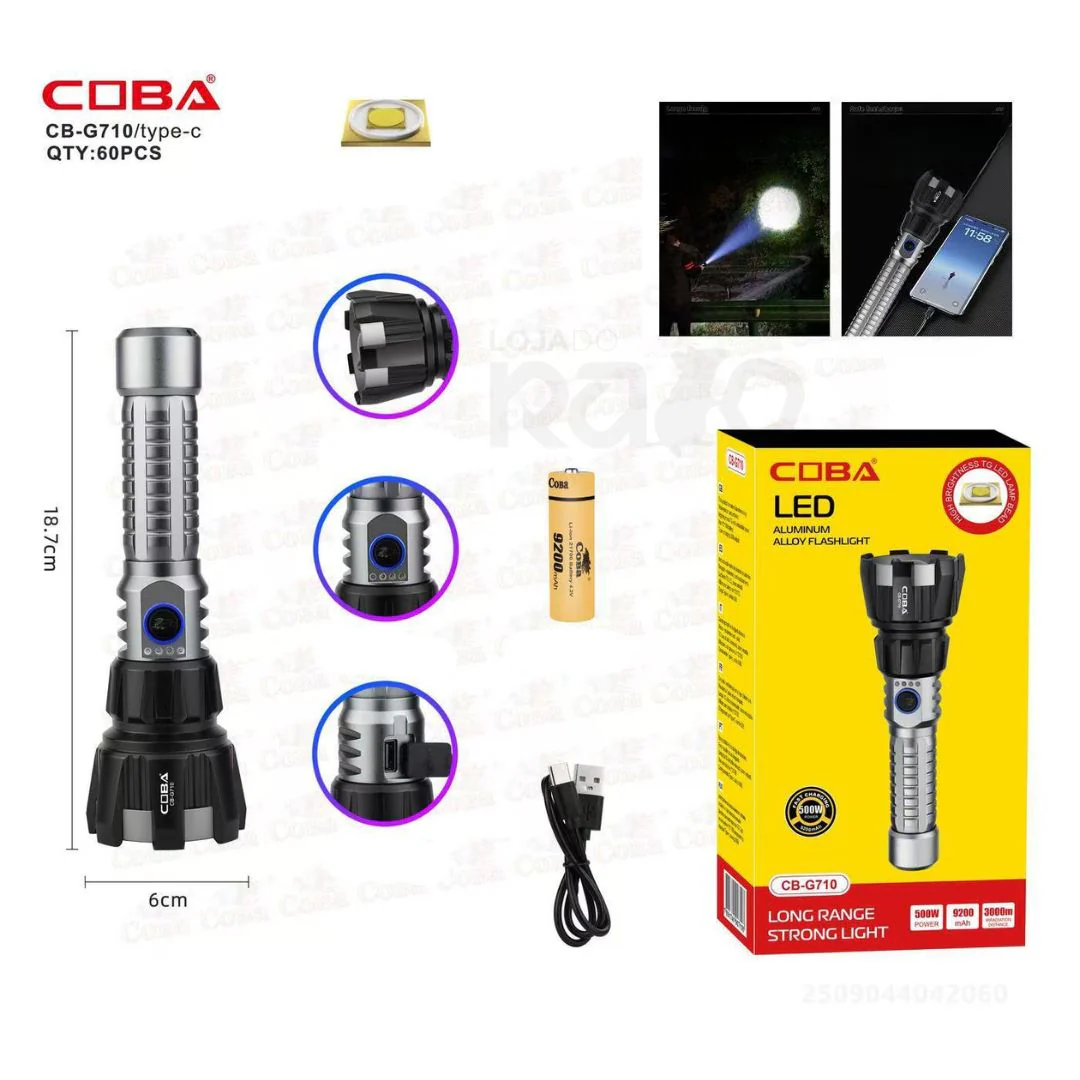 Lanterna LED Recarregável - CB-G7 - Longo Alcance - Image 7