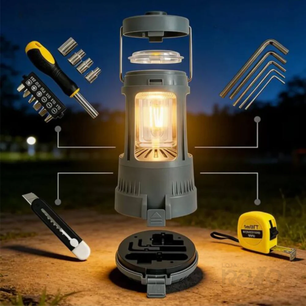 Lanterna Solar com Kit de Ferramentas - HW-7759W - Image 5
