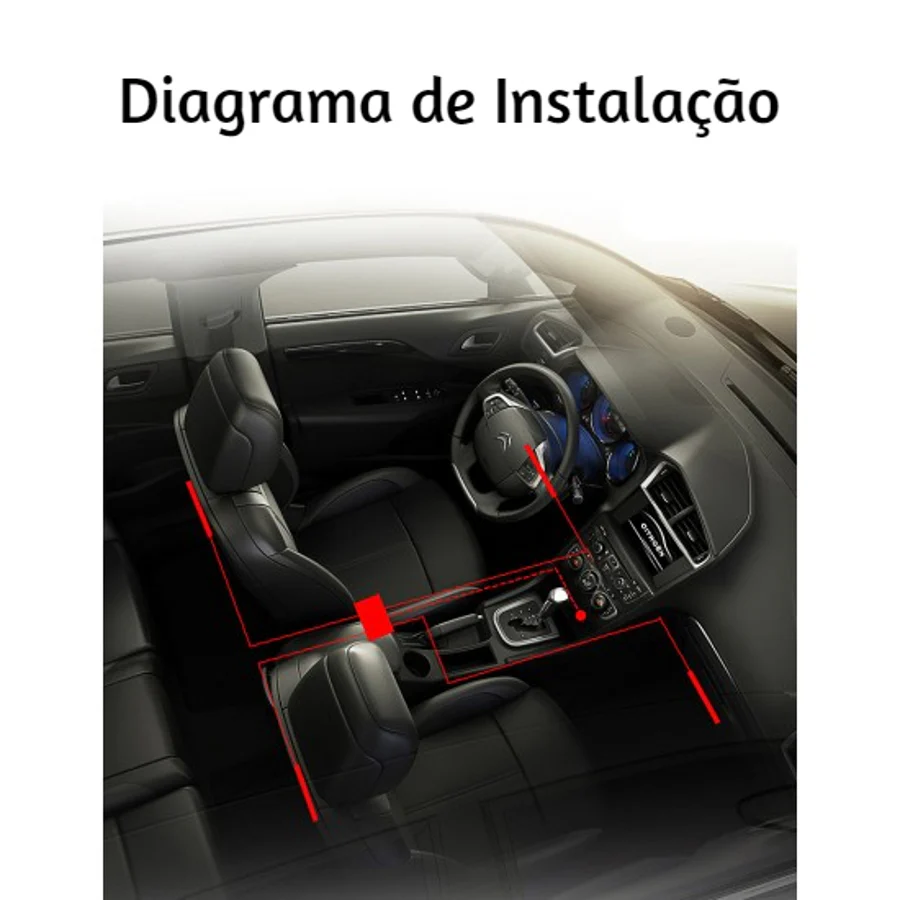 Luz Ambiente Led RGB para Carro - Image 4