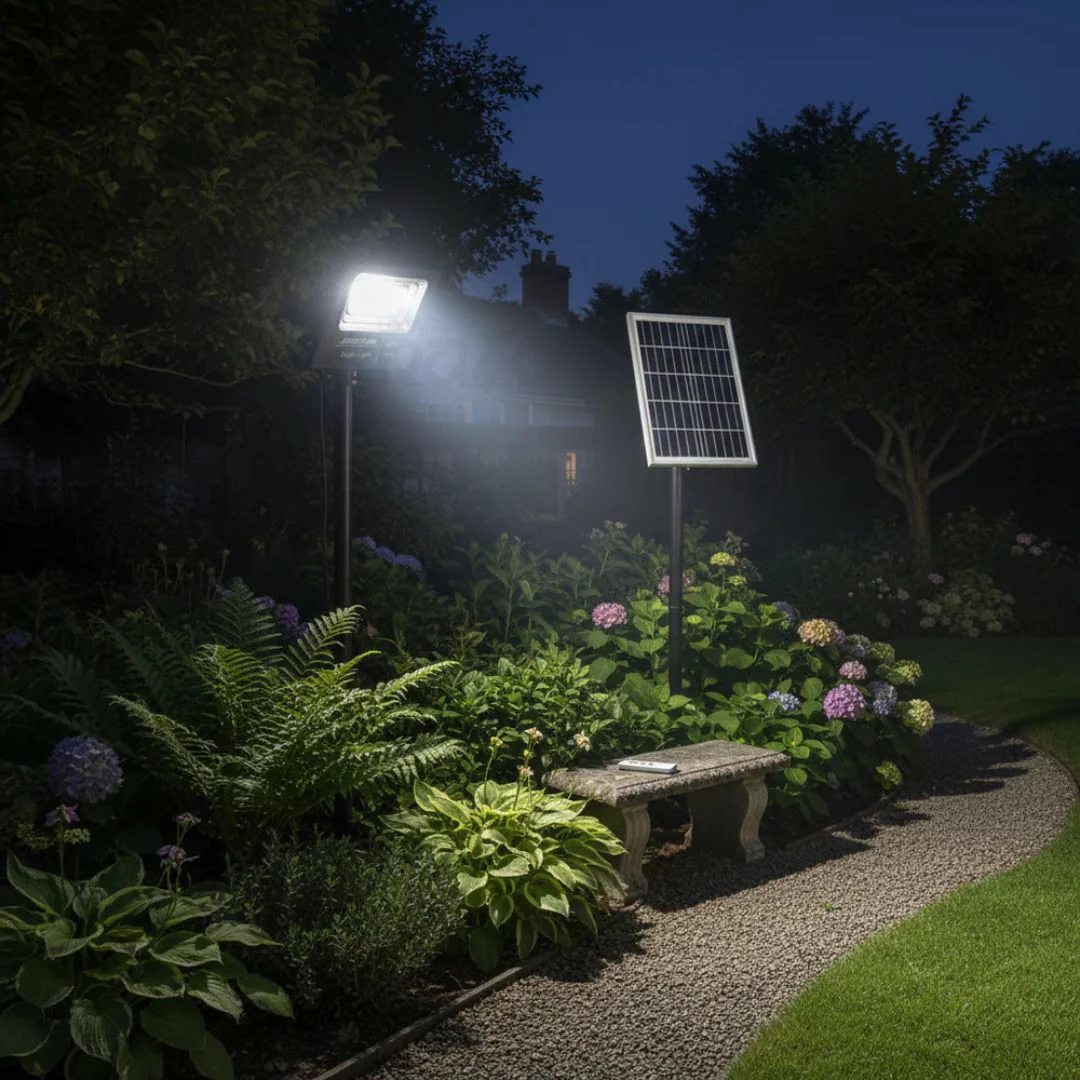 Luz Solar 500W com Painel Solar e Comando - Image 3