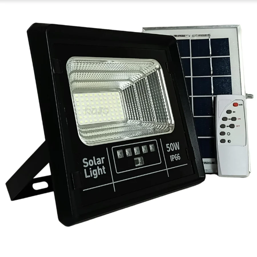 Luz Solar 50W com Painel Solar e Comando - Image 4