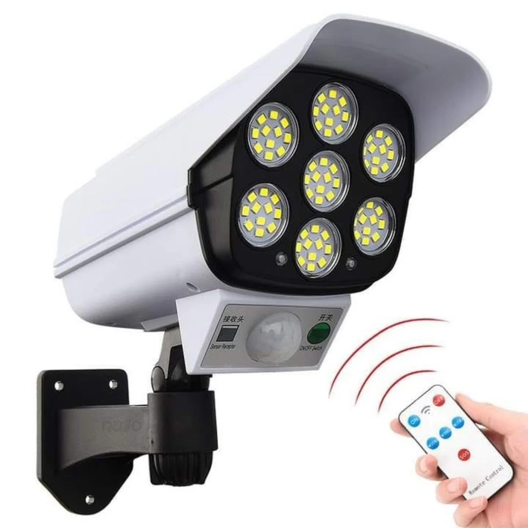 Luz Solar de Parede com Sensor de Movimento + Comando