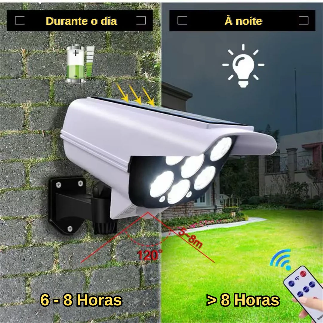 Luz Solar de Parede com Sensor de Movimento + Comando - Image 2