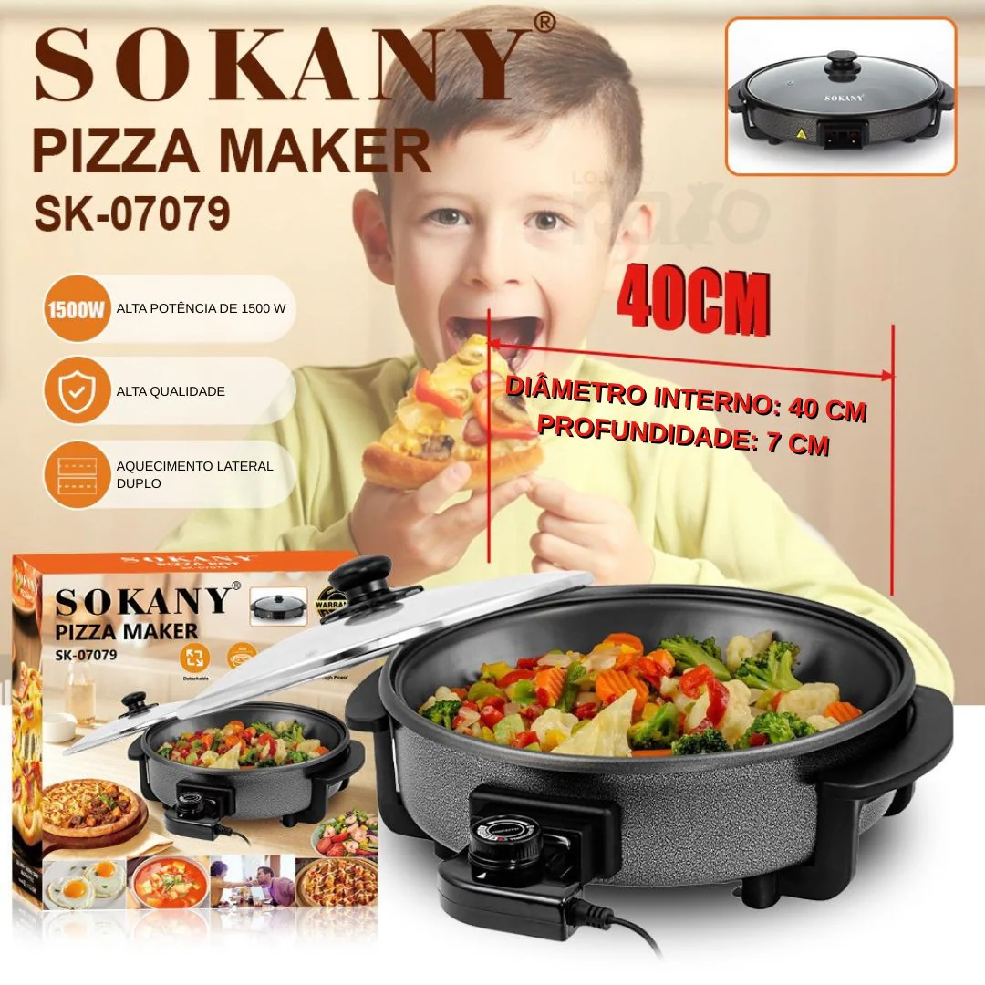 Máquina de Pizza SK-07084 - 1500W - Image 4