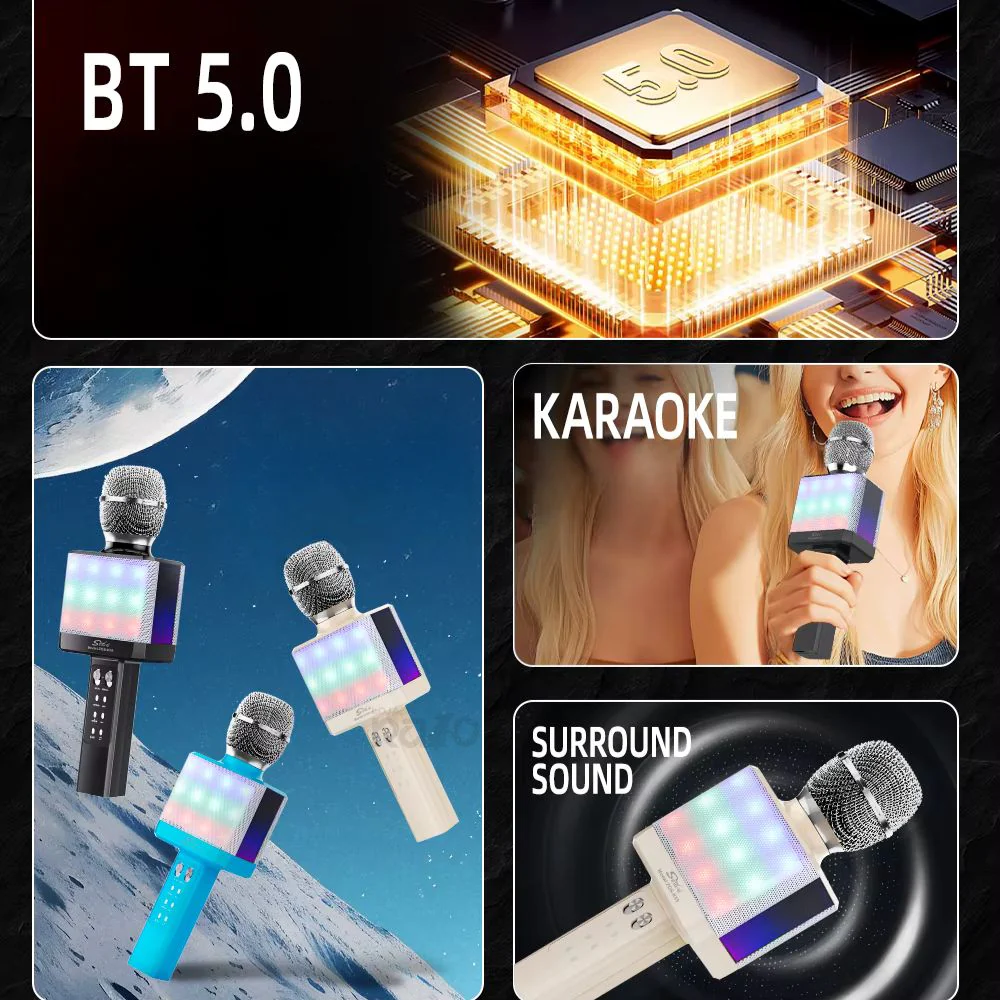 Microfone Karaoke Party RGB - Image 6