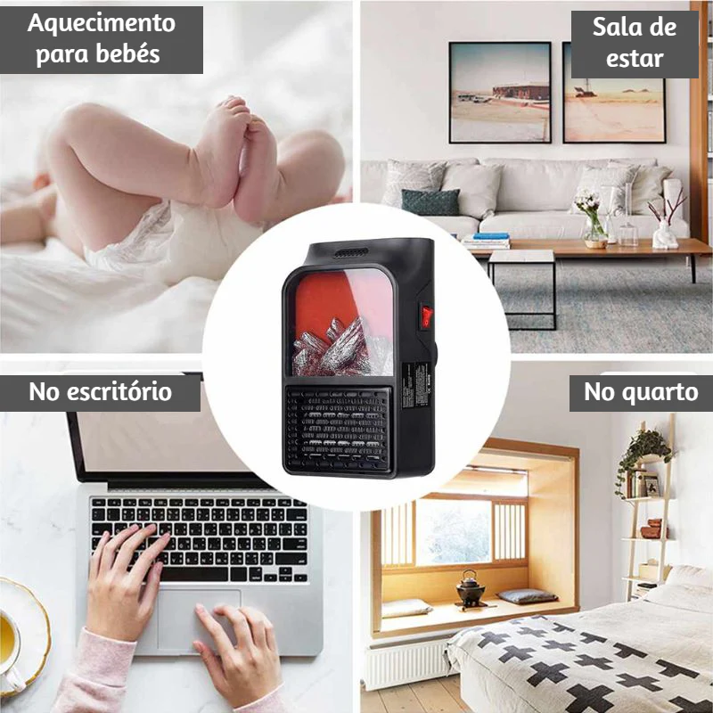 Mini Aquecedor com Comando-Flame Heater - Image 11