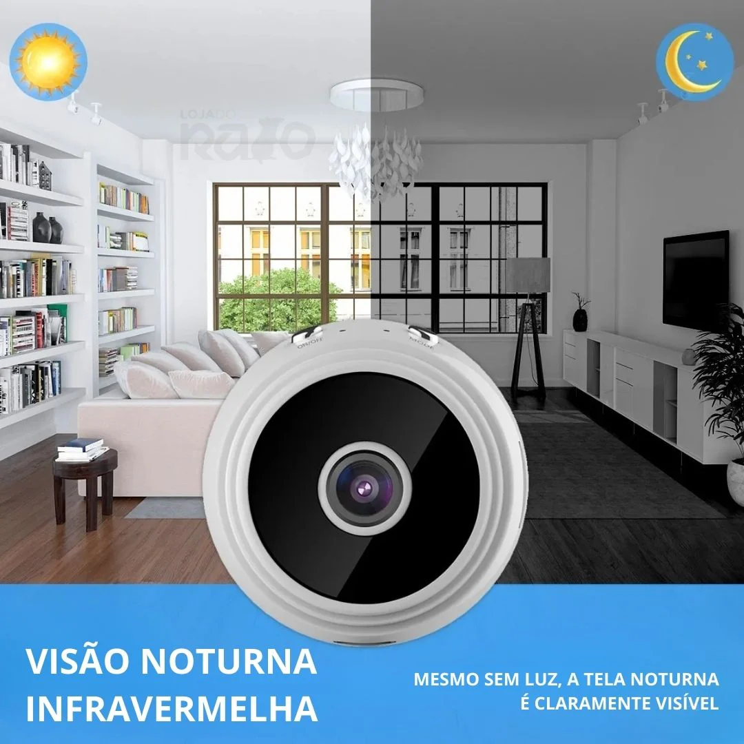 Mini Câmara Wi-Fi HD com Gravação – Q-HQ36 - Image 5