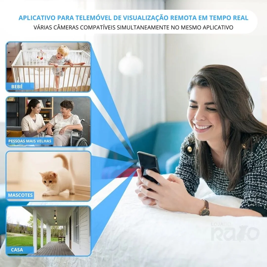Mini Câmara Wi-Fi HD com Gravação – Q-HQ36 - Image 7