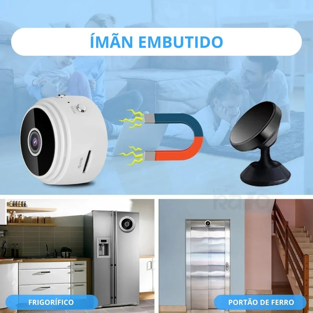 Mini Câmara Wi-Fi HD com Gravação – Q-HQ36 - Image 8