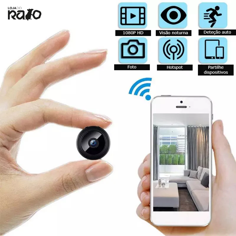 Mini Câmara Wifi 1080p HD - Image 4