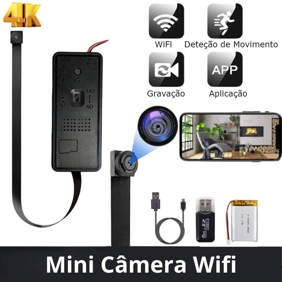 Mini Câmara de Espionagem WiFi