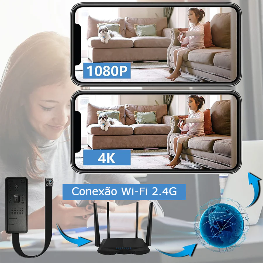 Mini Câmara de Espionagem WiFi - Image 5