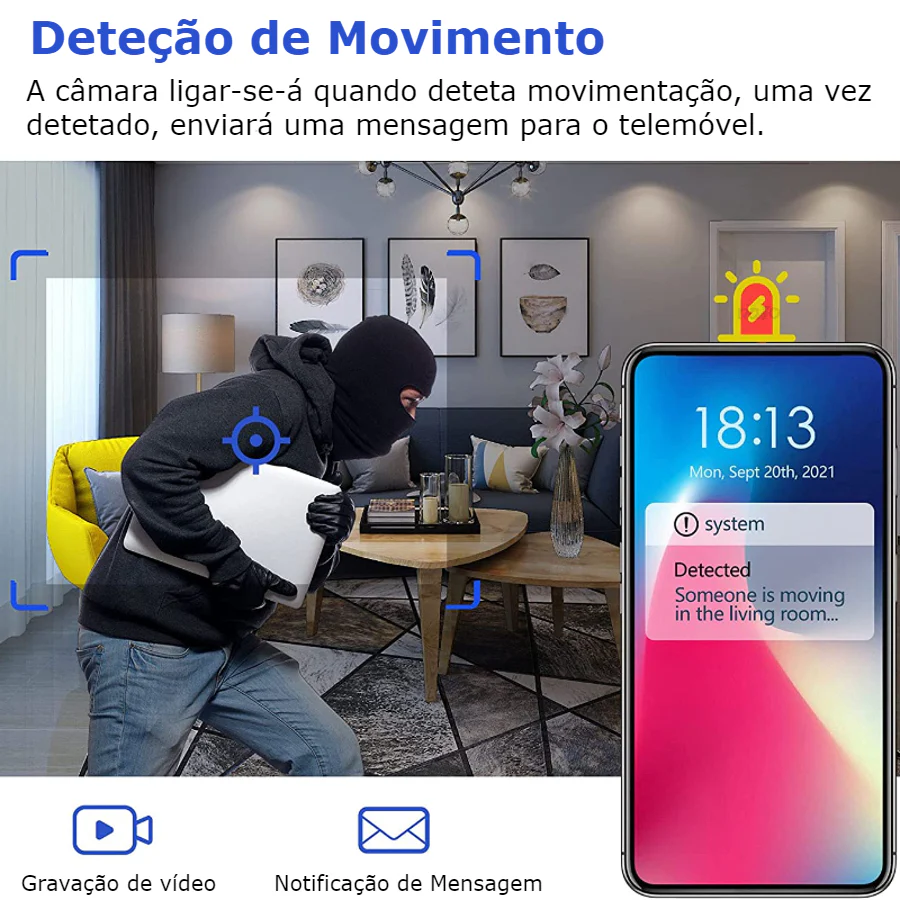 Mini Câmara de Espionagem WiFi - Image 6
