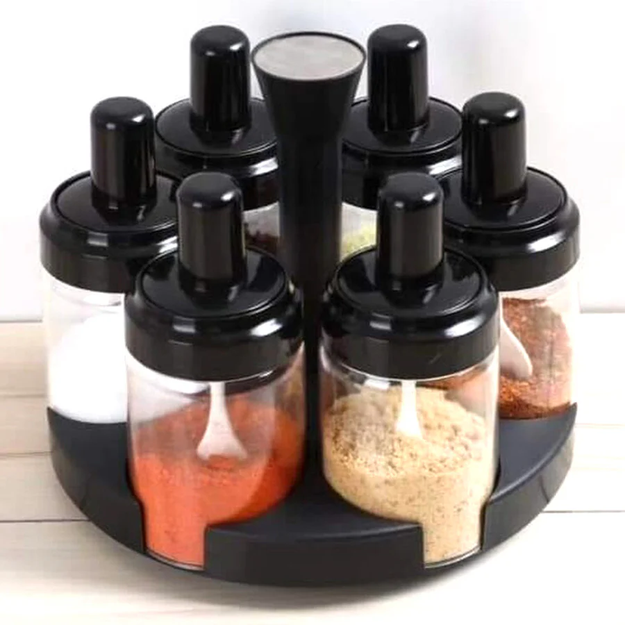 Organizador de Especiarias Rotativo-6PCS