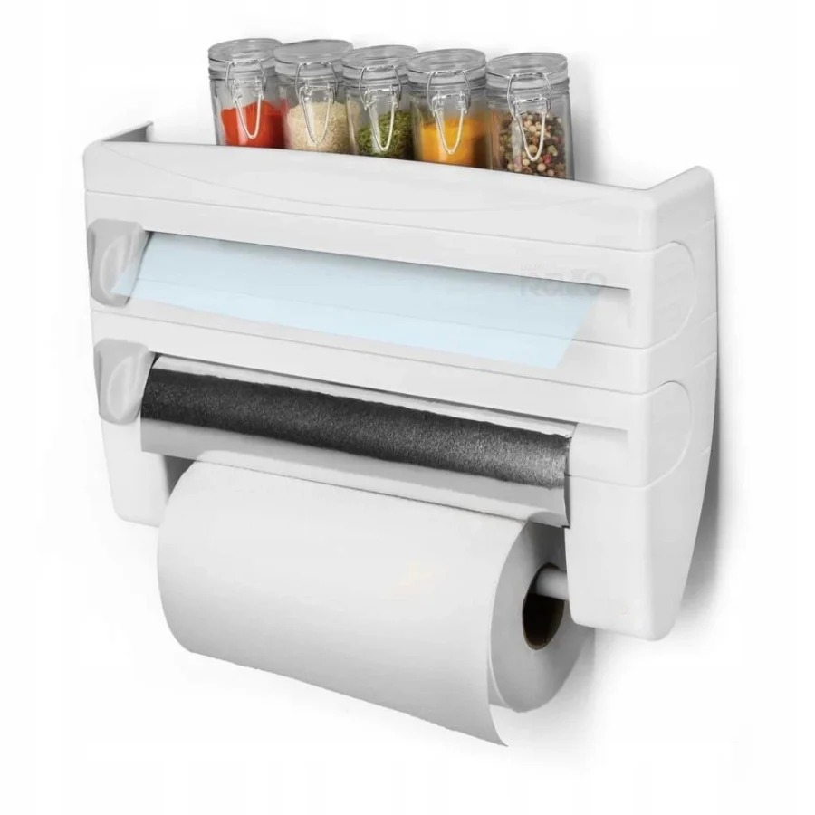 Organizador Porta Rolos de Cozinha 4 em 1 - Image 2