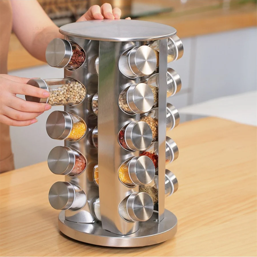 Organizador Rotativo de 20 Especiarias - Gourmet