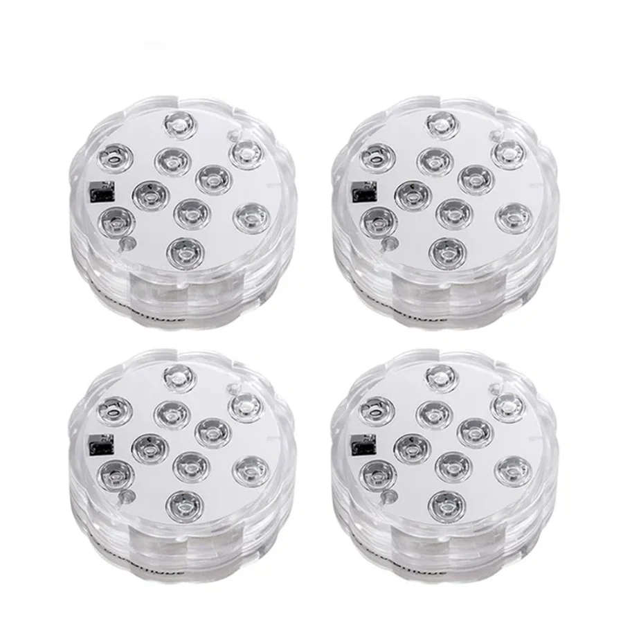 Pack 4 Luzes LED RGB Submersíveis com Comando - Image 3