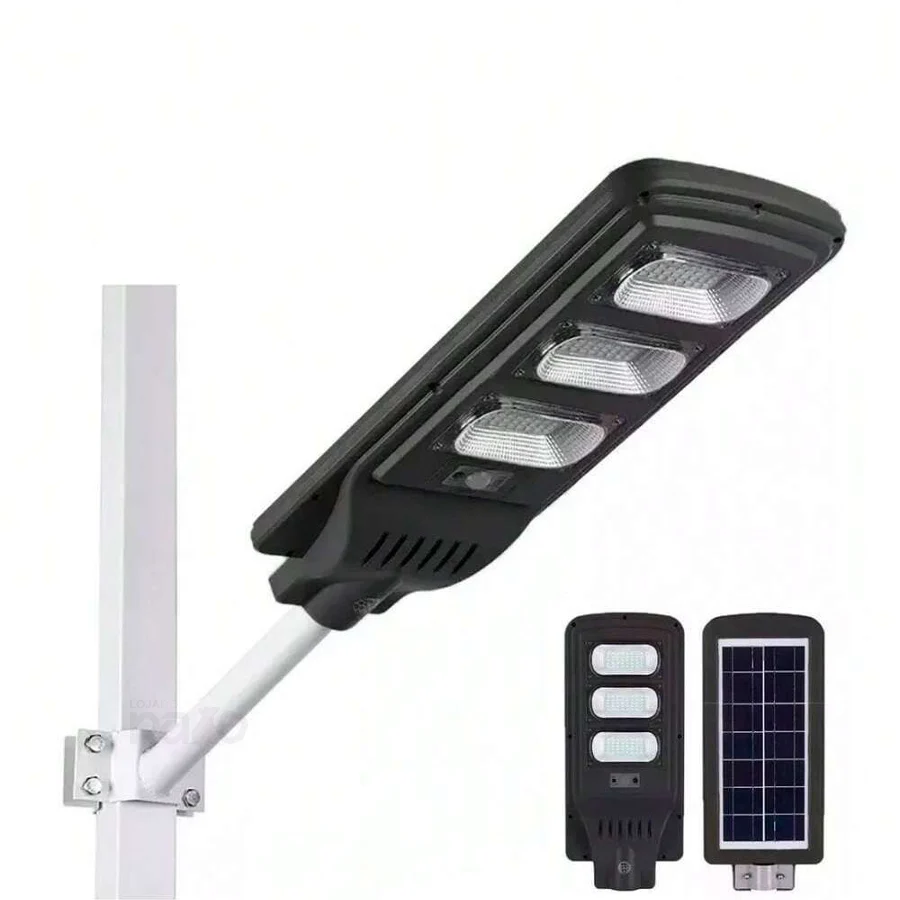 Painel Exterior Solar 180W com Sensor de Movimento e Comando