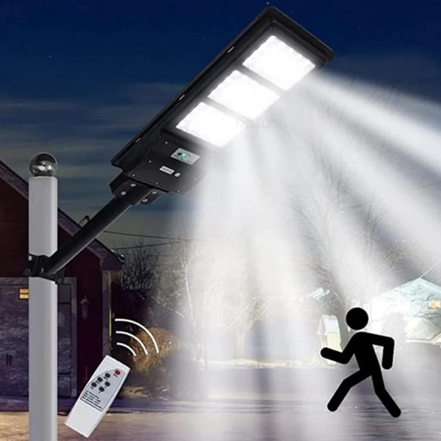 Painel Exterior Solar 180W com Sensor de Movimento e Comando - Image 4