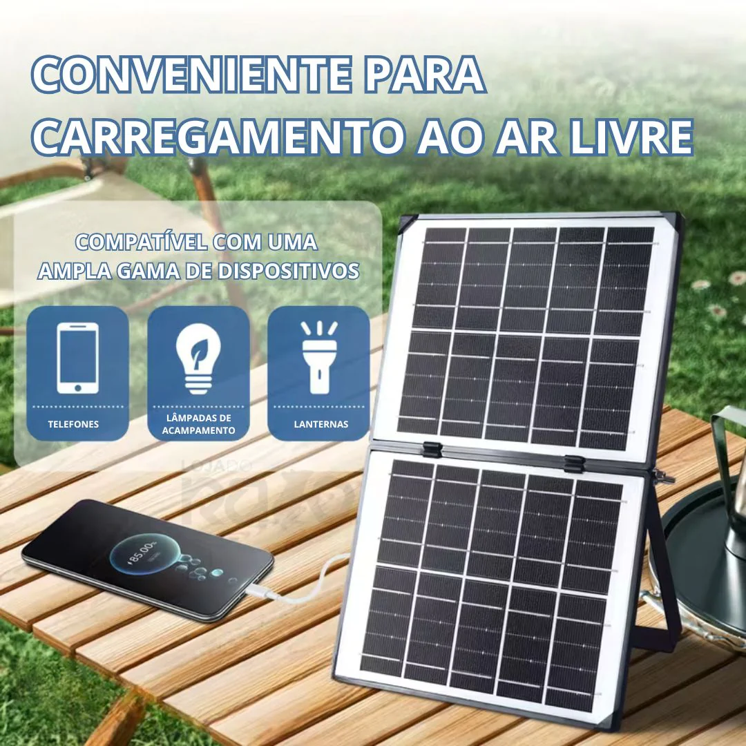 Painel Solar Portátil 4em1 4W 5V - AB-TY257 - Image 5