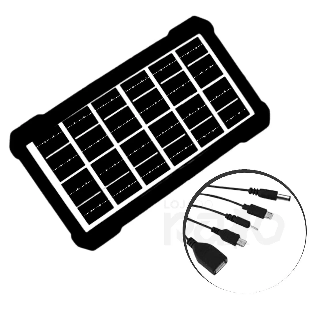 Painel Solar Portátil 5em1 3.5W 5V - AB-TY259 - Image 3