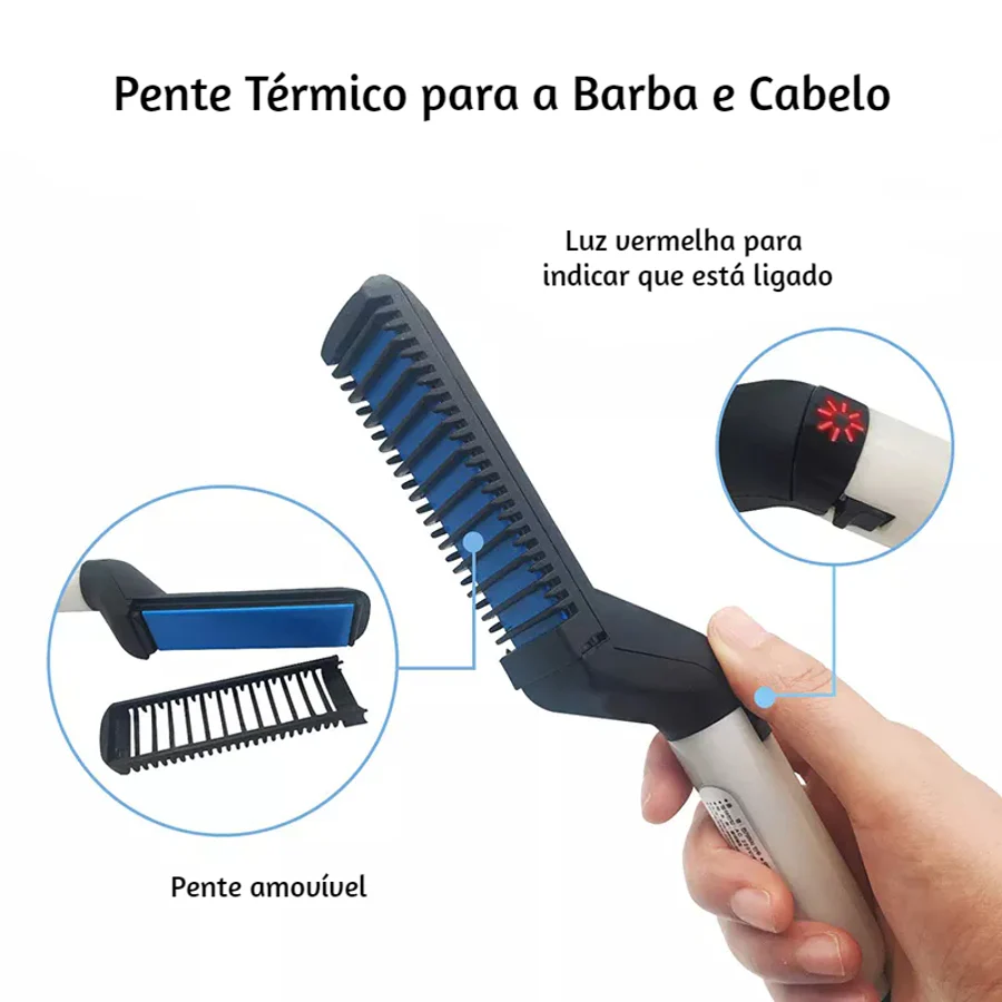 Pente Térmico para Cabelo e Barba - Image 3