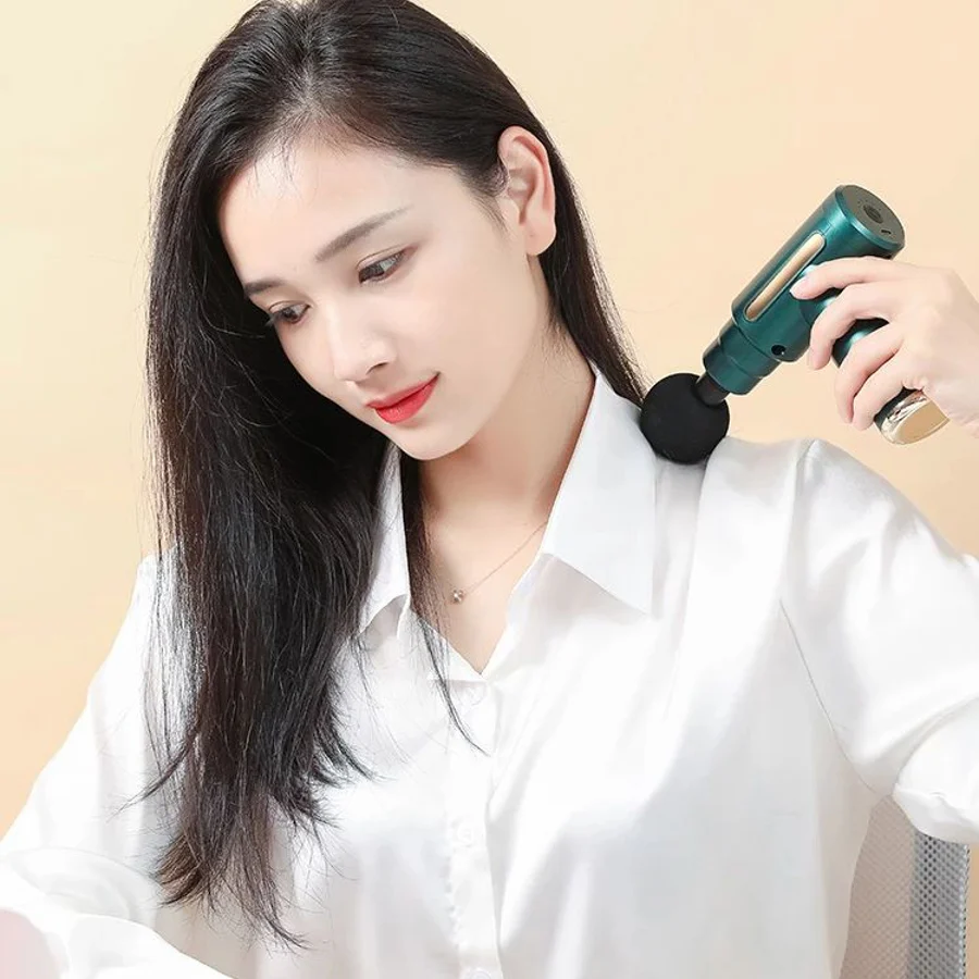 Pistola de Massagem Muscular Portátil