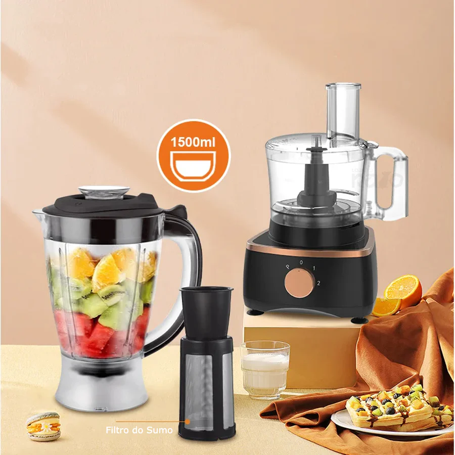 Processador de Alimentos Multifunções 9 em 1 1000W - Image 2