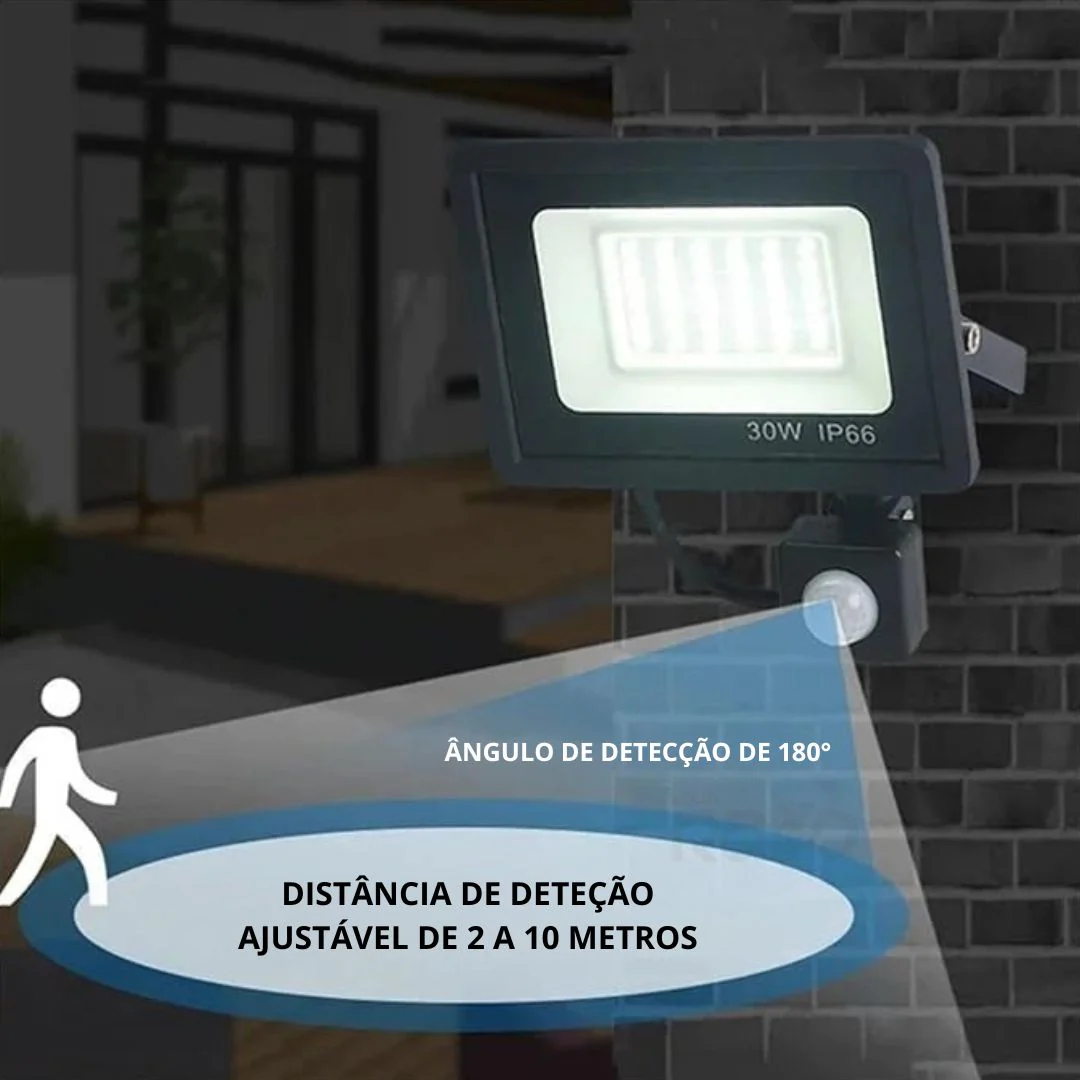 Projetor LED 30W c/ Sensor Movimento - IP66 - Image 5