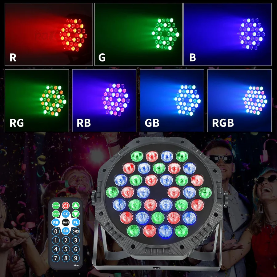 Projetor LED Party Light RGB com Comando - Image 3