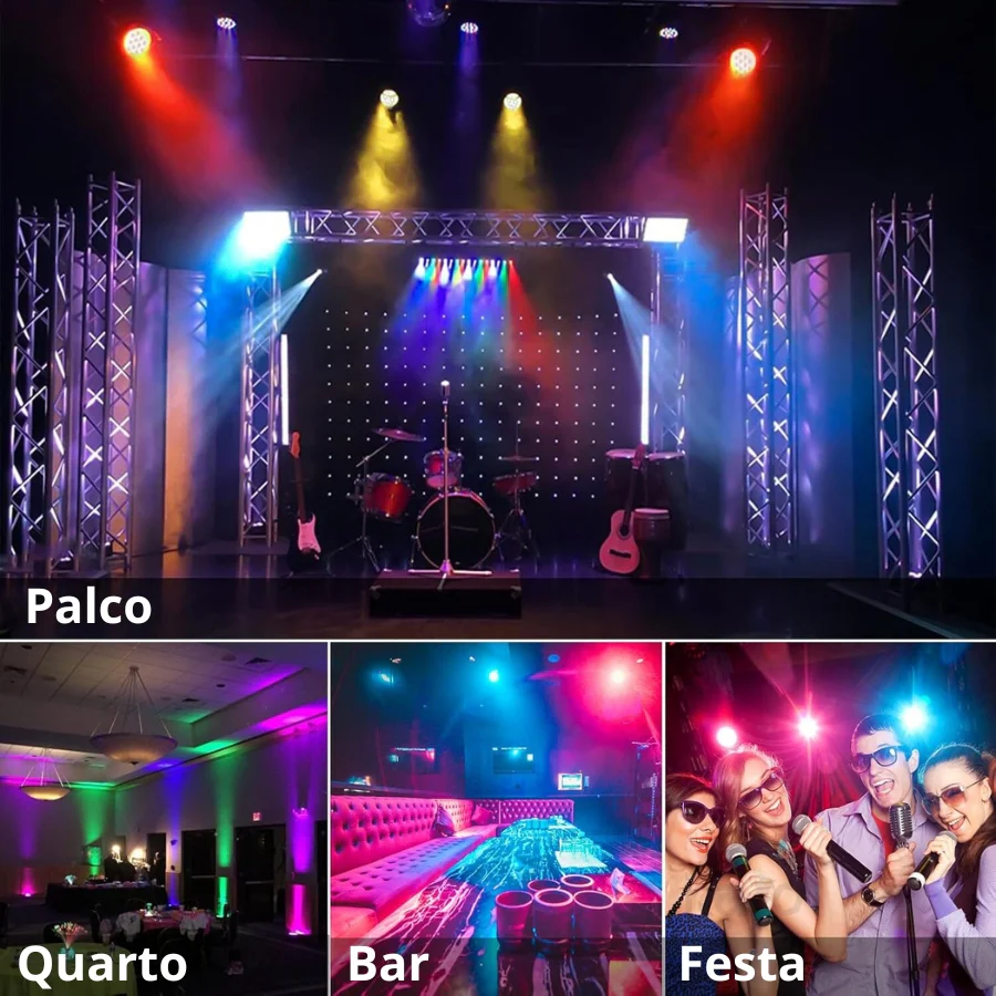 Projetor LED Party Light RGB com Comando - Image 4