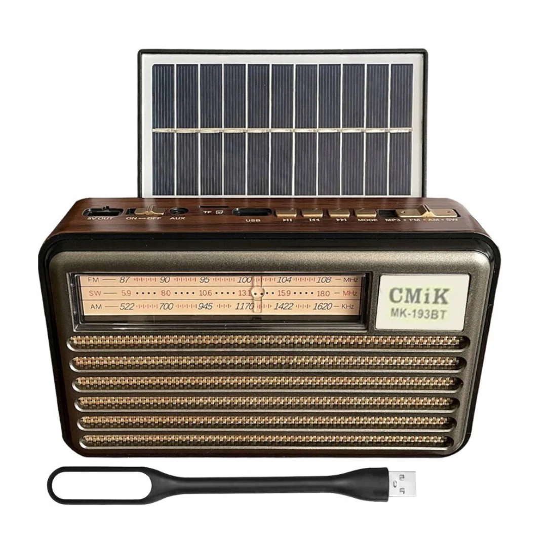 Rádio Solar Portátil com Bluetooth e USB - MK-193BT - Image 3
