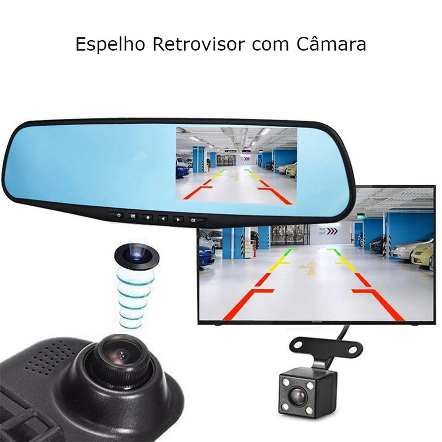 Retrovisor com Câmara DVR para o Carro - Image 3