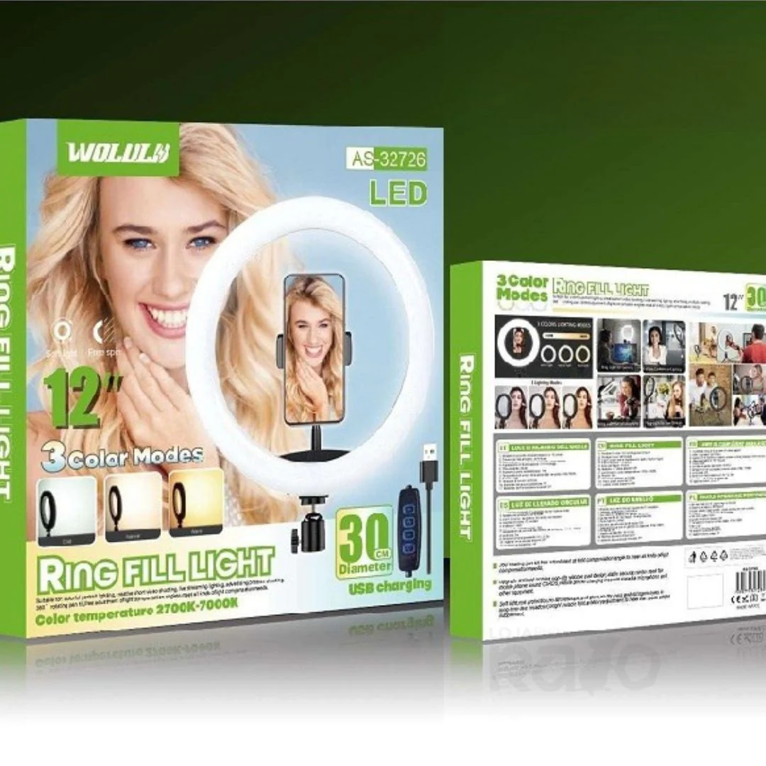 Ring Light 30cm com Tripé – AS-32726 - Image 2
