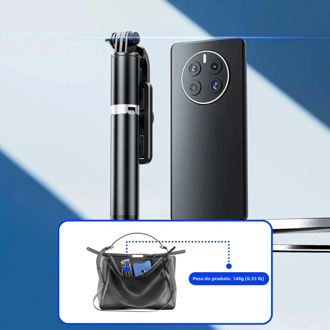 Selfie Stick Tripé 360º c/ Comando - Q02 - Image 3