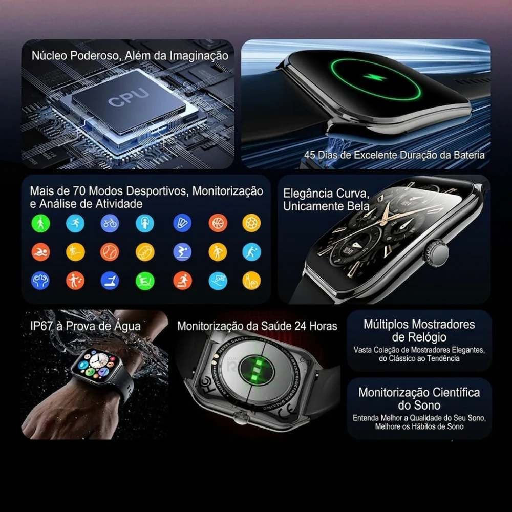 Smartwatch AMOLED Ultra 2.01" - KP-S102 - Image 6