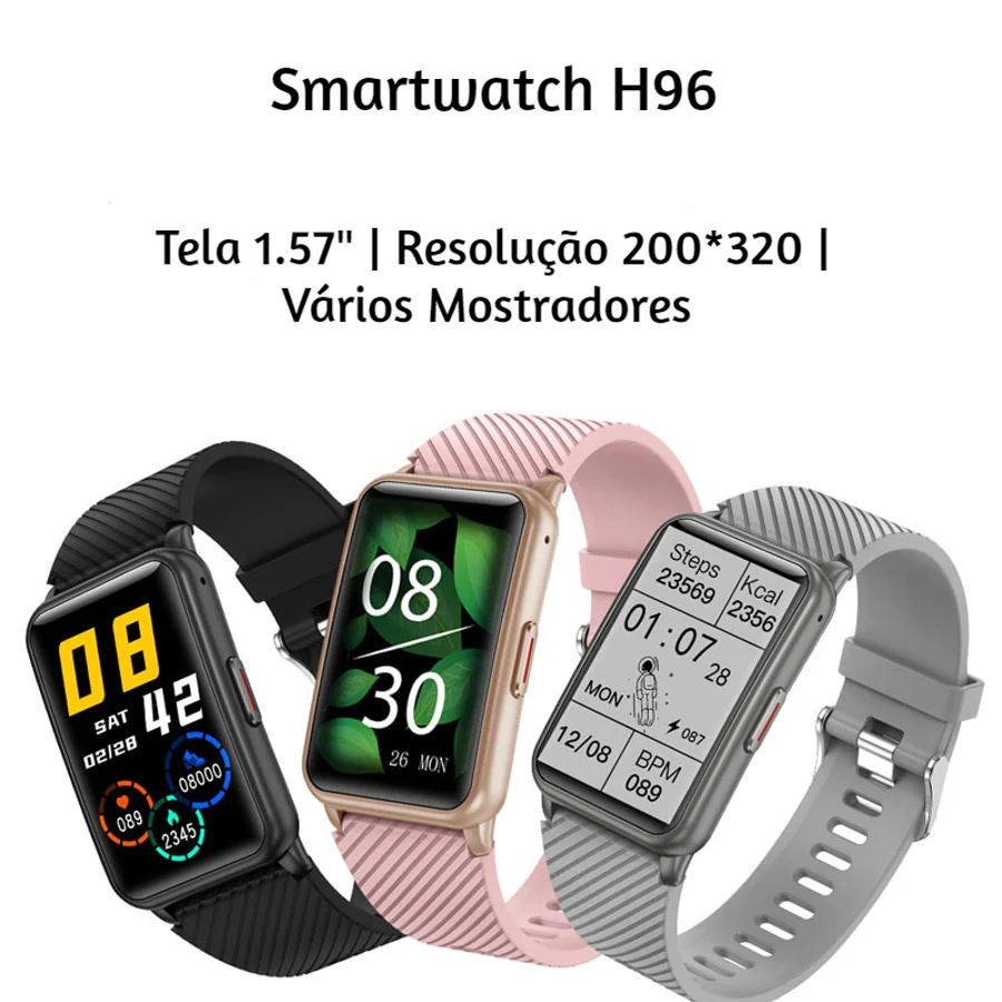 Smartwatch H96 - Cinza - Image 10