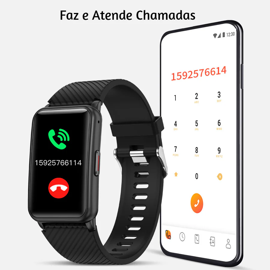 Smartwatch H96 - Cinza - Image 6