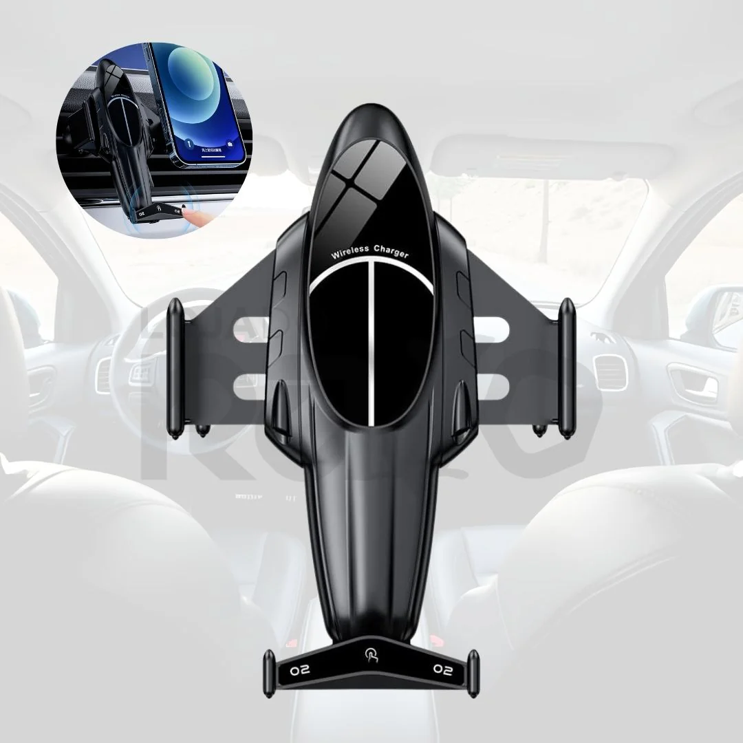 Suporte Auto com Carregador Rápido Sem Fios - AirCharge - Image 2