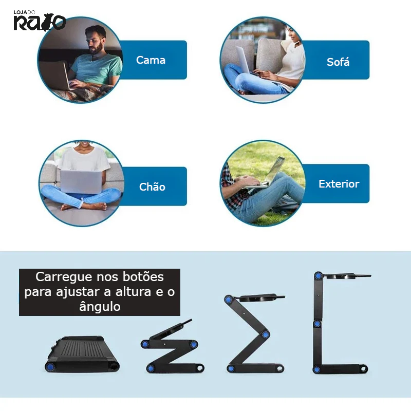 Suporte Portátil Multifuncional com Ventoinha - Image 6